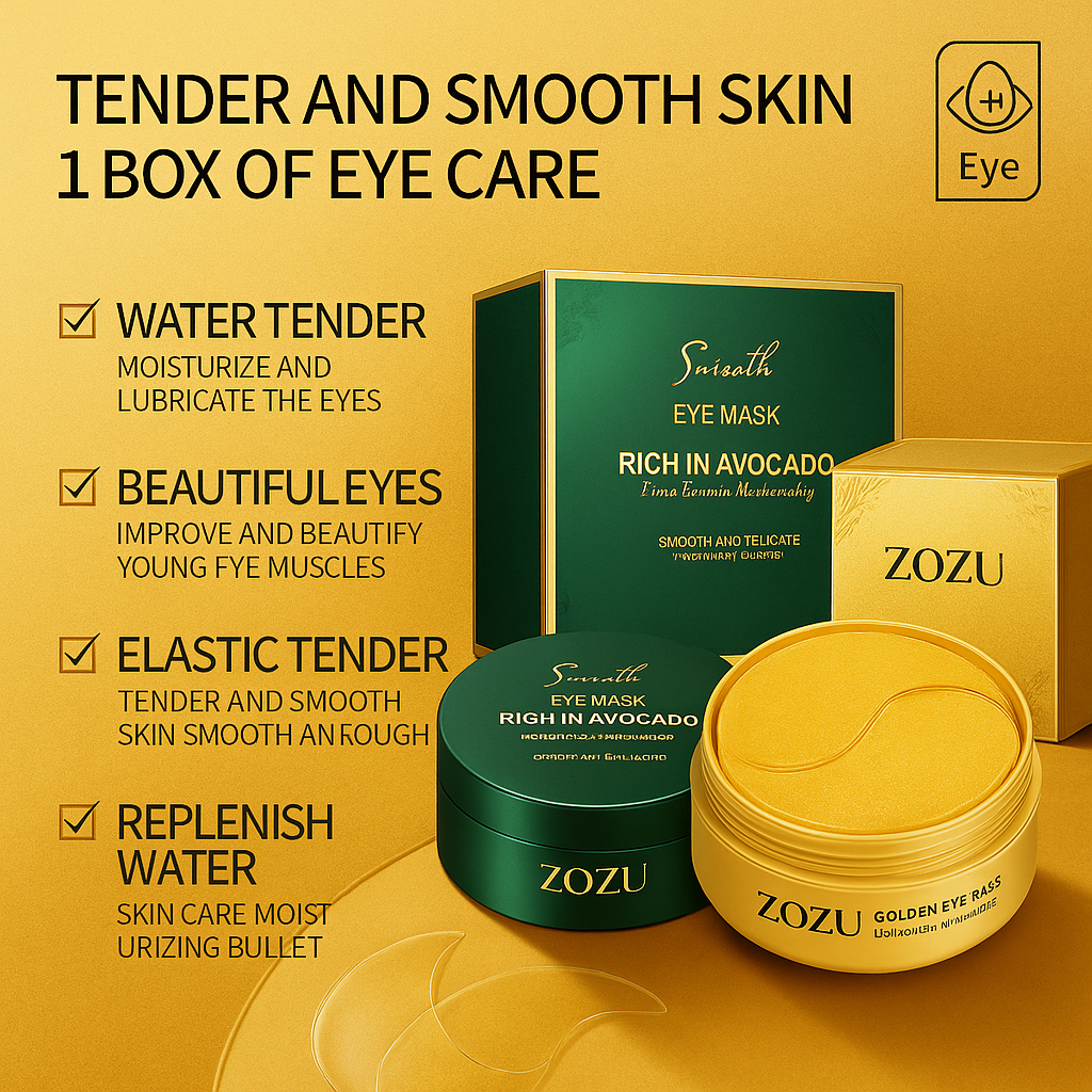 Hydrogel 24K Gold / Avocado Eye Mask