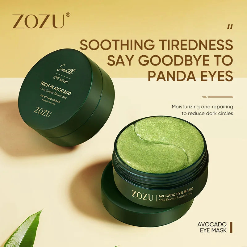 Hydrogel 24K Gold / Avocado Eye Mask – Reduce Puffiness & Fine Lines, (60 Pcs)